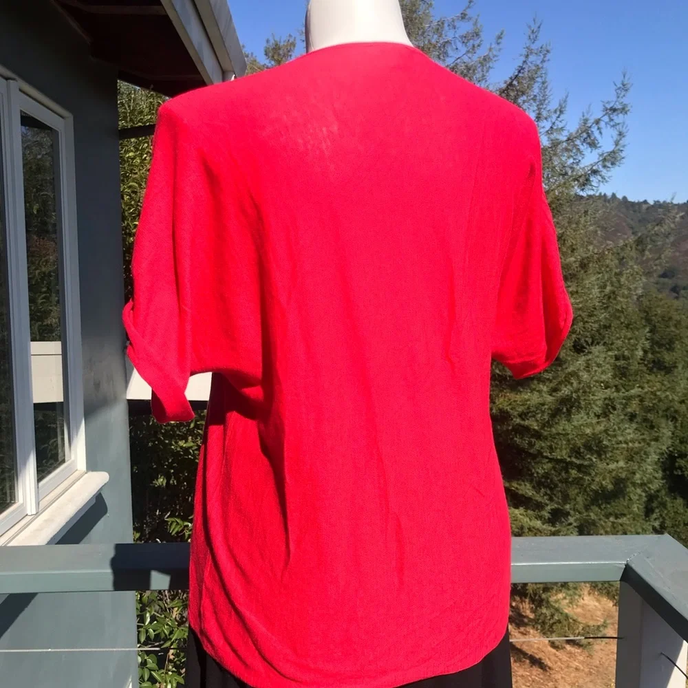 J.Jill Red Lightweight Sweater - L